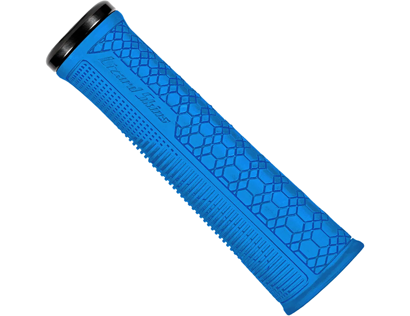 Balfes Bikes Lizard Skins Single Clamp Lock On Gradient Grips in Deja Blue | Free postage over £30, £10 off first order, price match & 0% finance.