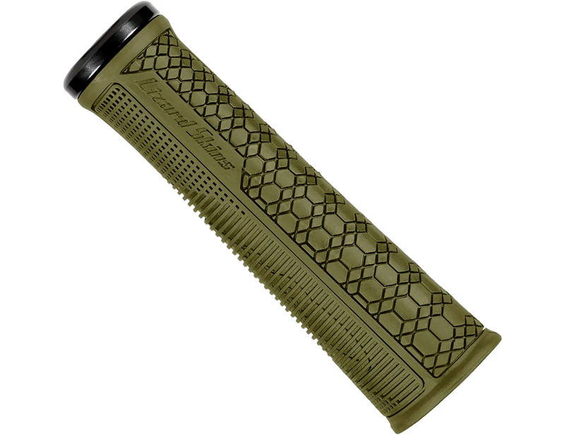 Balfes Bikes Lizard Skins Single Clamp Lock On Gradient Grips in Olive Green | Free postage over £30, £10 off first order, price match & 0% finance.