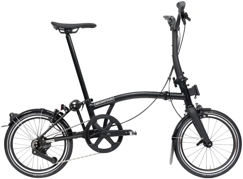 Brompton P Line V2 4-Speed Folding Bike 2026 in Matt Black