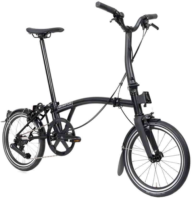 Brompton P Line V2 4-Speed Folding Bike 2026 in Matt Black-1