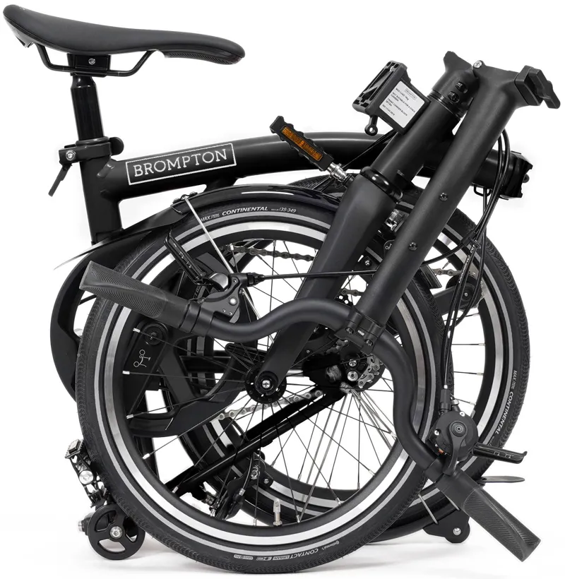 Brompton P Line V2 4-Speed Folding Bike 2026 in Matt Black-3