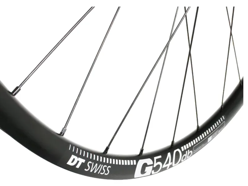 M Part Gravel Front Wheel Shimano 105 100x12mm G 540 700c in Black-3