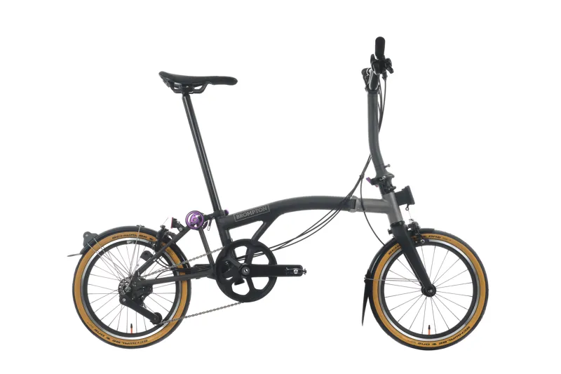 Brompton T Line Ceratech 4 Speed Folding Bike 2025 in Ceratech Black-7