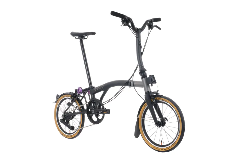 Brompton T Line Ceratech 4 Speed Folding Bike 2025 in Ceratech Black-8