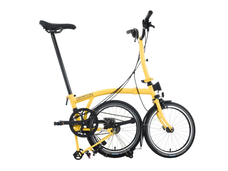 Brompton C Line 12-Speed Folding Bike 2025 in Bumblebee Yellow-5