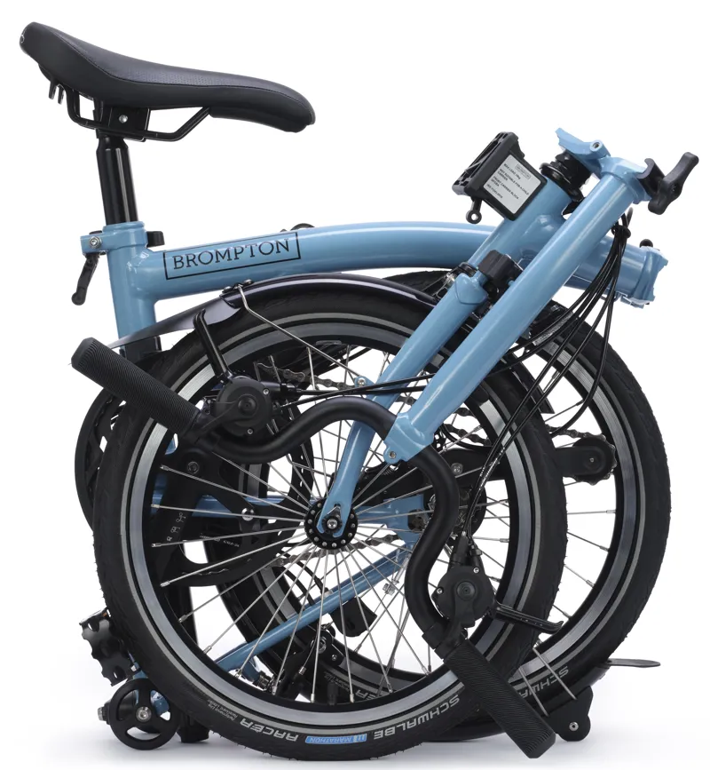 Brompton C Line 12-Speed Folding Bike 2026 in Cloud Metallic-4