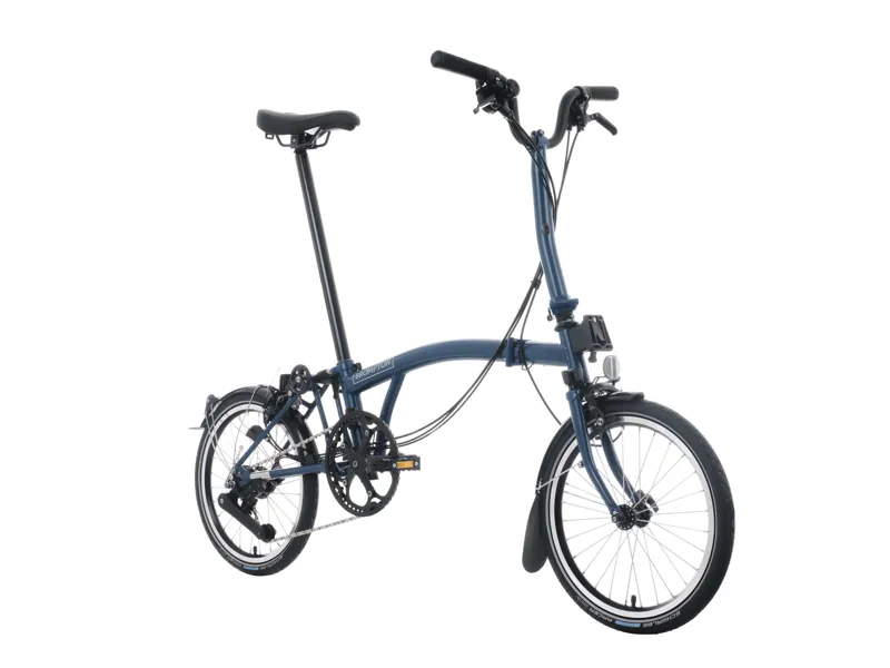 Brompton C Line 12-Speed Folding Bike 2025 in Ocean Blue-7