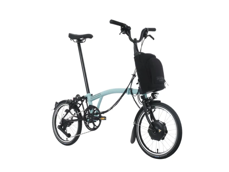 Brompton Electric C Line 12-Speed Folding Bike 2025 in Turkish Green-4