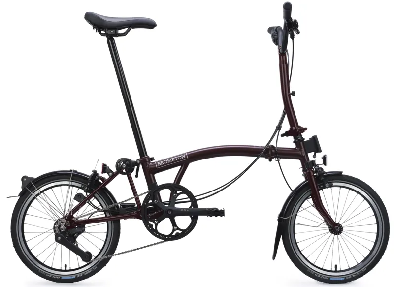 Balfes Bikes Brompton C Line 12-Speed Folding Bike 2026 in Red Plum | Free postage over £30, £10 off first order, price match & 0% finance.
