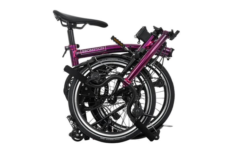 Brompton P Line 4-Speed Folding Bike 2026 in Amethyst Lacquer-3