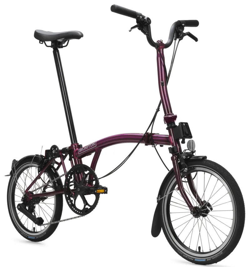 Brompton C Line 4-Speed Folding Bike 2026 in Amethyst Lacquer-1