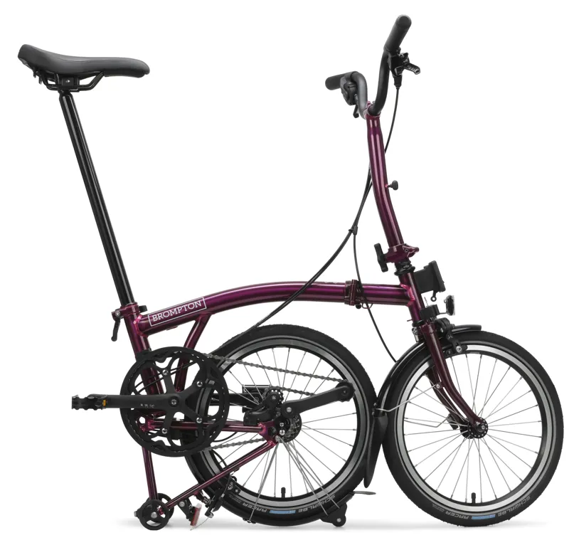 Brompton C Line 4-Speed Folding Bike 2026 in Amethyst Lacquer-2