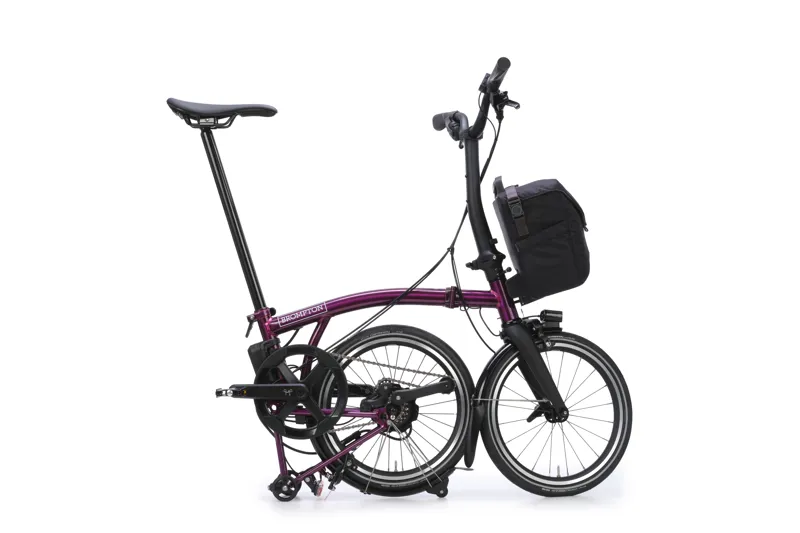 Brompton Electric P Line 4-Speed Folding Bike 2026 in Amethyst Lacquer-2