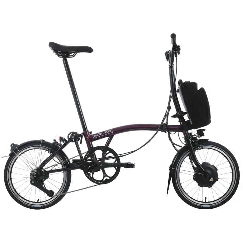 Balfes Bikes Brompton Electric C Line 4-Speed Folding Bike 2025 in Amethyst Lacquer | Free postage over £30, £10 off first order, price match & 0% finance.