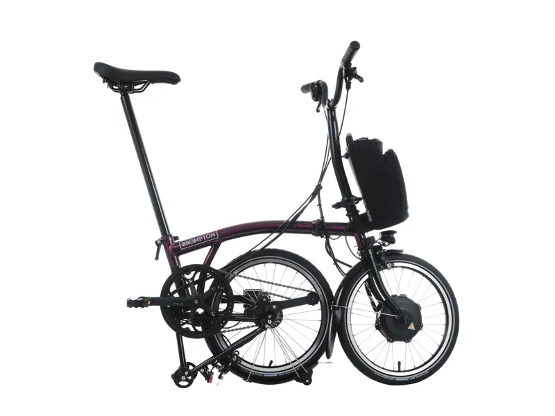 Brompton Electric C Line 4-Speed Folding Bike 2025 in Amethyst Lacquer-4
