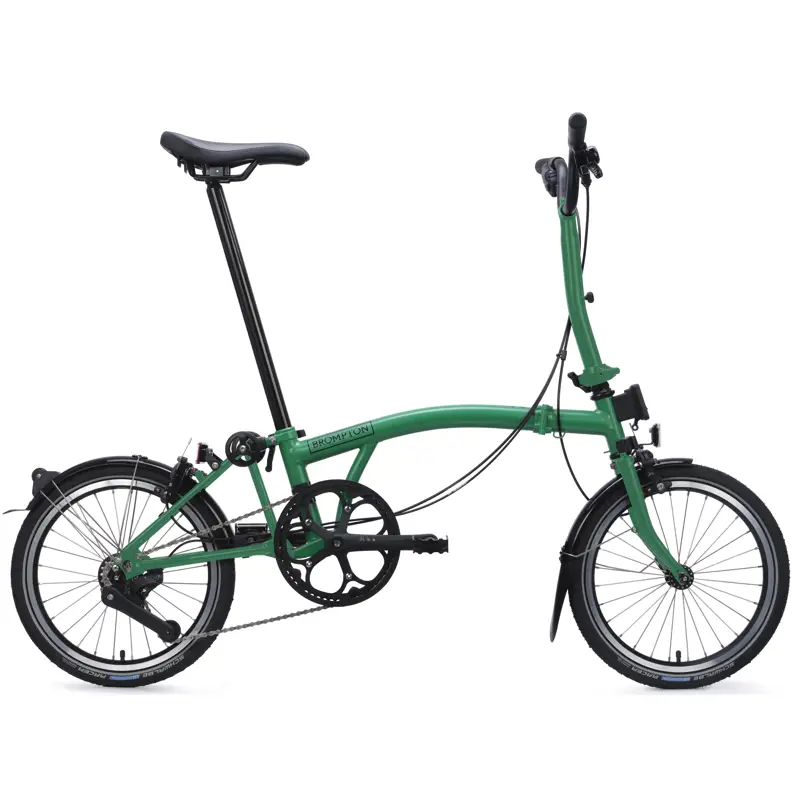 Balfes Bikes Brompton C Line 4-Speed Folding Bike 2026 in Palm Green | Free postage over £30, £10 off first order, price match & 0% finance.