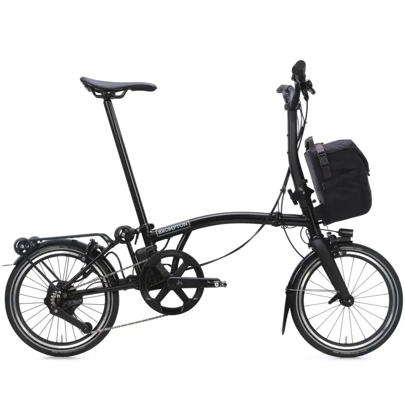 Balfes Bikes Brompton Electric P Line with SuperRoll+ 4-Speed Folding Bike 2026 in Matt Black | Free postage over £30, £10 off first order, price match & 0% finance.