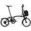 Brompton Electric P Line 4-Speed Folding Bike 2026 in Matt Black
