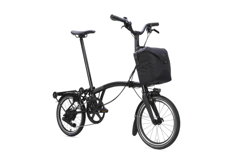 Brompton Electric P Line with SuperRoll+ 4-Speed Folding Bike 2026 in Matt Black-1