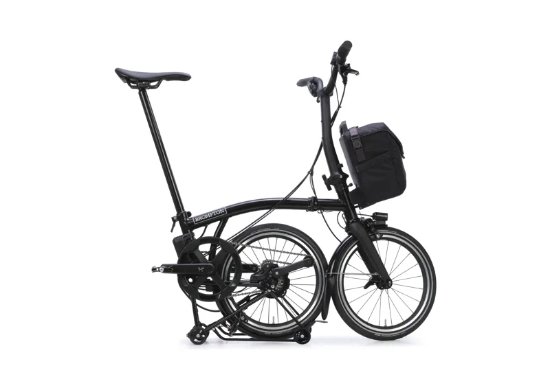 Brompton Electric P Line with SuperRoll+ 4-Speed Folding Bike 2026 in Matt Black-2