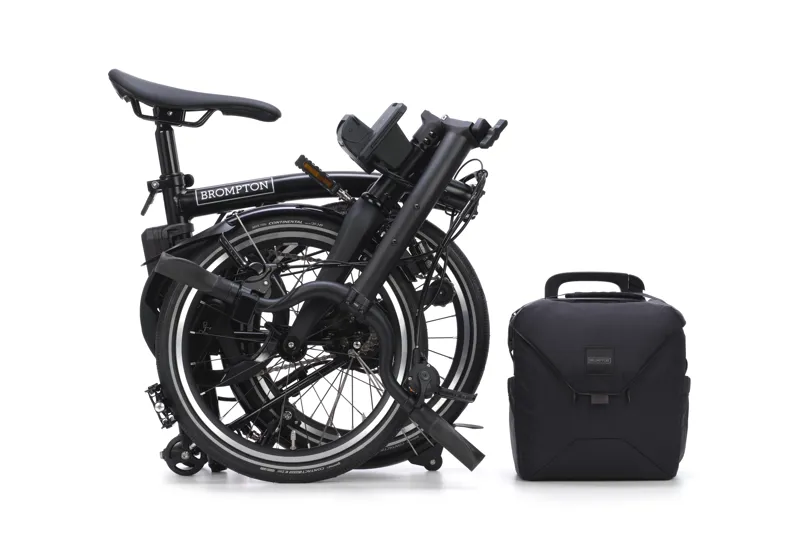 Brompton Electric P Line 4-Speed Folding Bike 2026 in Matt Black-3