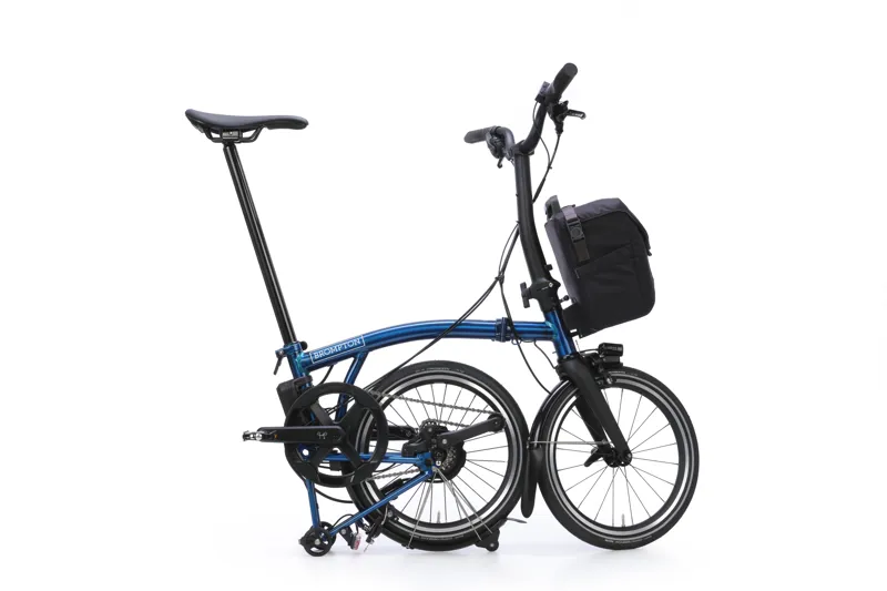 Brompton Electric P Line 4-Speed Folding Bike 2026 in Pacific Lacquer-2