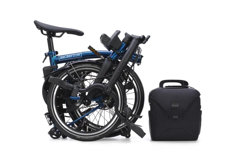 Brompton Electric P Line 4-Speed Folding Bike 2026 in Pacific Lacquer-3