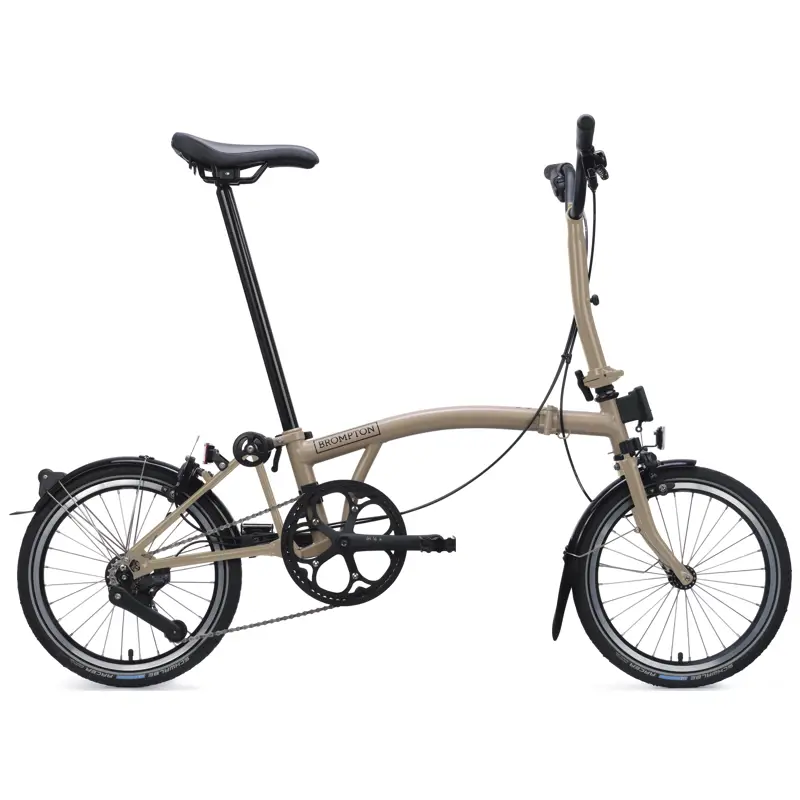 Balfes Bikes Brompton C Line 4-Speed Folding Bike 2026 in DuneSand | Free postage over £30, £10 off first order, price match & 0% finance.