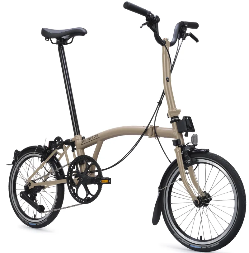 Brompton C Line 4-Speed Folding Bike 2026 in Dune Sand-2