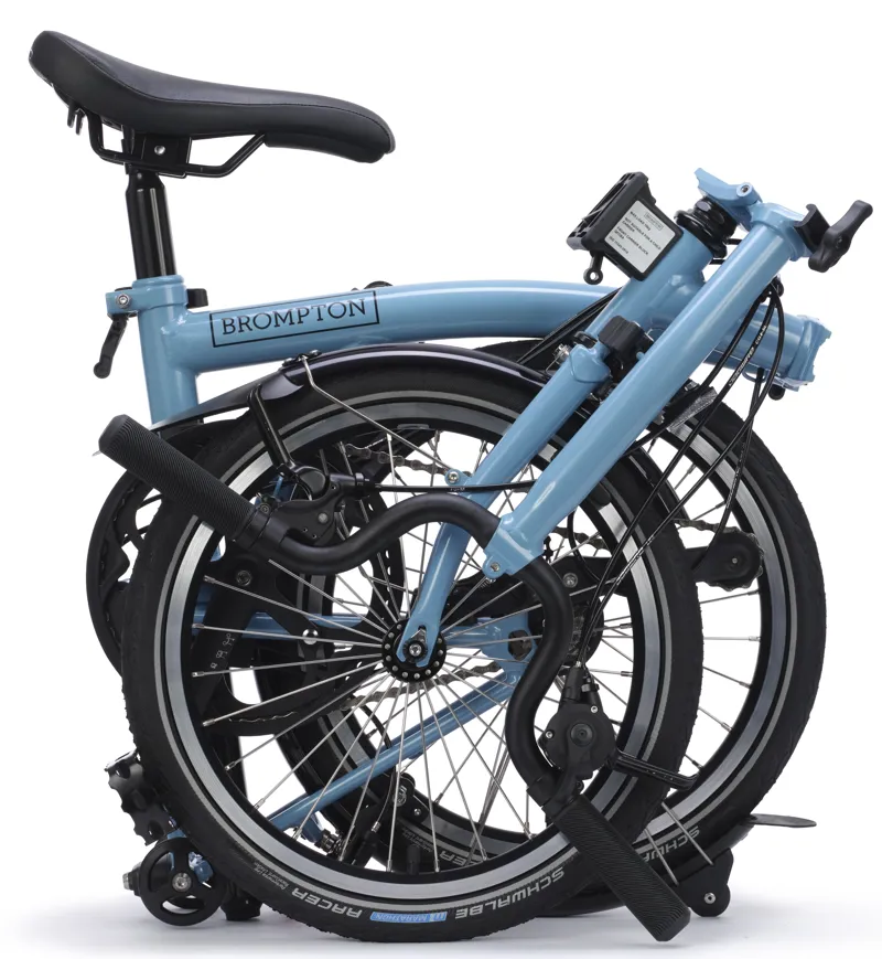 Brompton C Line 4-Speed Folding Bike 2026 in Cloud Metallic-4