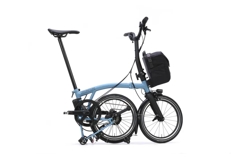 Brompton Electric P Line 4-Speed Folding Bike 2026 in Cloud Metallic-2