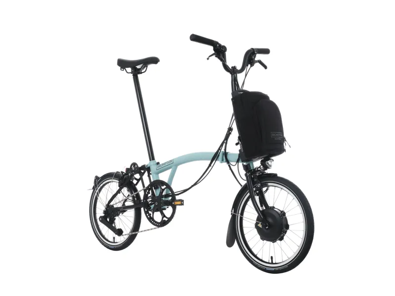 Brompton Electric C Line 4-Speed Folding Bike 2025 in Turkish Green-3