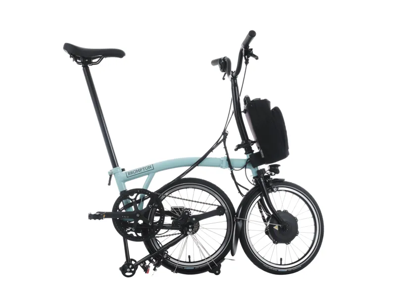 Brompton Electric C Line 4-Speed Folding Bike 2025 in Turkish Green-4