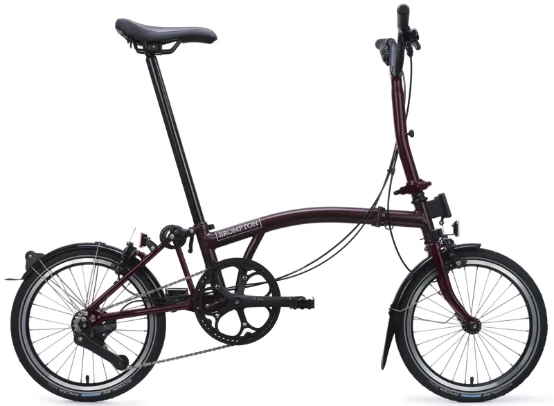 Balfes Bikes Brompton C Line 4-Speed Folding Bike 2026 in Red Plum | Free postage over £30, £10 off first order, price match & 0% finance.
