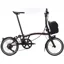 Brompton Electric P Line 4-Speed Folding Bike 2026 in Red Plum