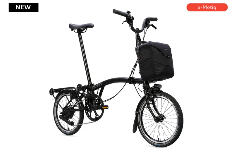 Brompton Electric C Line with SuperRoll+ 4-Speed Folding Bike 2026 in Matt Black-5