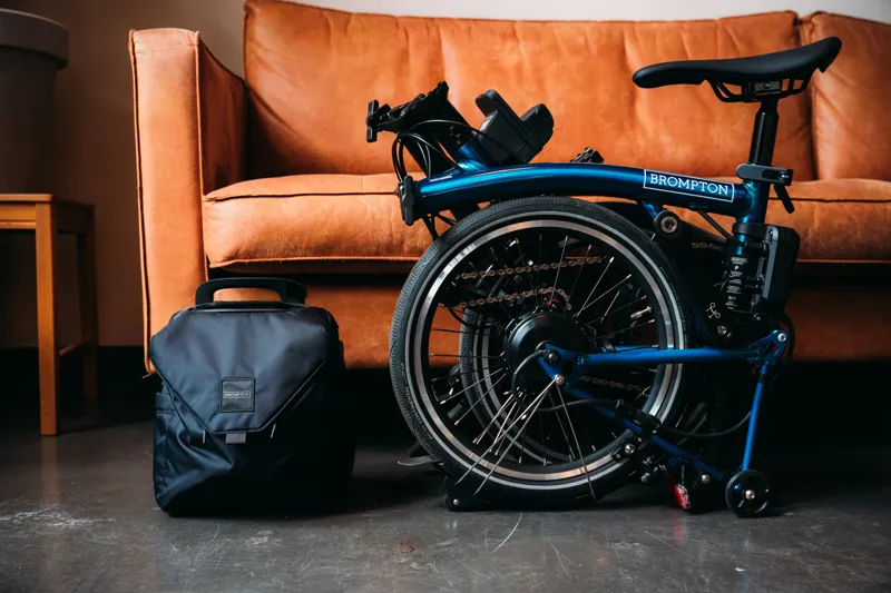 Brompton Electric P Line with SuperRoll+ 4-Speed Folding Bike 2026 in Pacific Lacquer-5