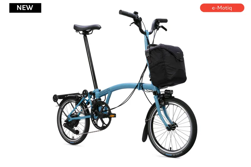 Brompton Electric C Line with SuperRoll+ 4-Speed Folding Bike 2026 in Cloud Metallic-1