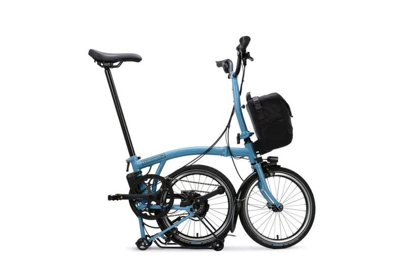 Brompton Electric C Line with SuperRoll+ 4-Speed Folding Bike 2026 in Cloud Metallic-2