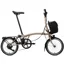 Brompton Electric C Line with SuperRoll+ 4-Speed Folding Bike 2026 in Dune Sand