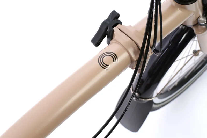 Brompton Electric C Line with SuperRoll+ 4-Speed Folding Bike 2026 in Dune Sand-4