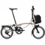 Brompton Electric P Line with SuperRoll+ 4-Speed Folding Bike 2026 in Dune Sand