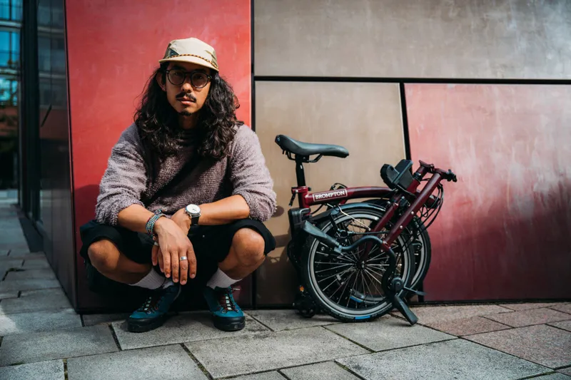 Brompton Electric C Line with SuperRoll+ 4-Speed Folding Bike 2026 in Red Plum-5