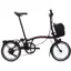 Brompton Electric C Line with SuperRoll+ 4-Speed Folding Bike 2026 in Red Plum