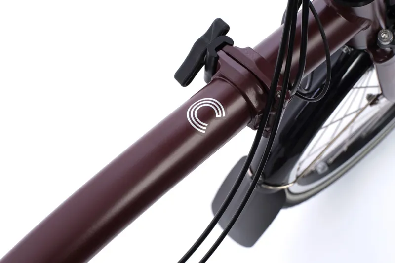 Brompton Electric C Line with SuperRoll+ 4-Speed Folding Bike 2026 in Red Plum-4
