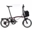 Brompton Electric P Line with SuperRoll+ 4-Speed Folding Bike 2026 in Red Plum