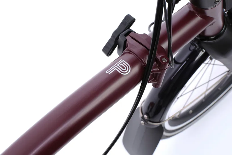 Brompton Electric P Line with SuperRoll+ 4-Speed Folding Bike 2026 in Red Plum-5