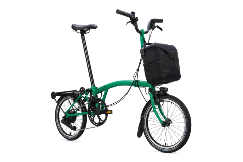 Brompton Electric C Line with SuperRoll+ 4-Speed Folding Bike 2026 in Palm Green-1