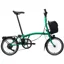 Brompton Electric C Line with SuperRoll+ 4-Speed Folding Bike 2026 in Palm Green
