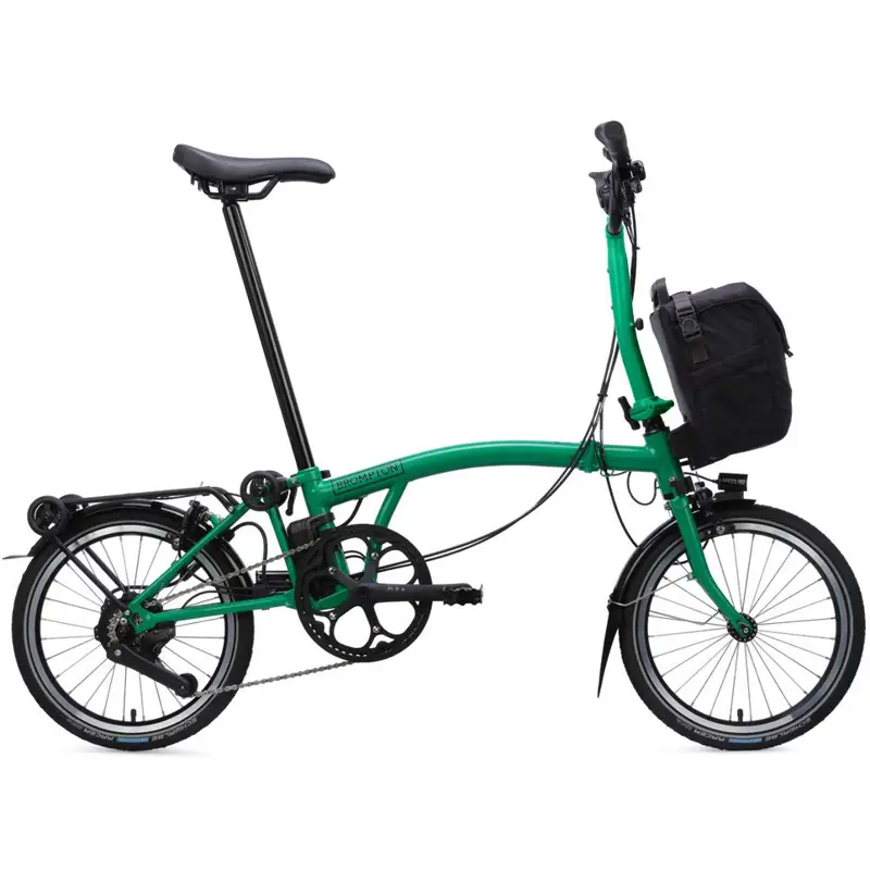 Balfes Bikes Brompton Electric C Line with SuperRoll+ 4-Speed Folding Bike 2026 in Palm Green | Free postage over £30, £10 off first order, price match & 0% finance.